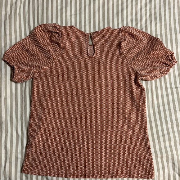 MADEWELL Floral Jacquard Puff-Sleeve Tee - Picture 6 of 8